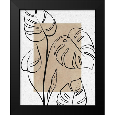 Color Block Balance I Black Modern Wood Framed Art Print by Thorns, Becky