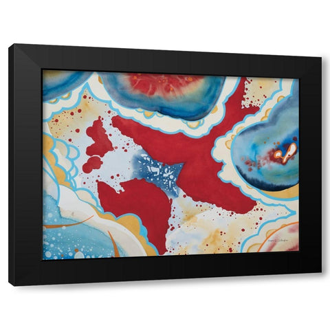 Agate I Black Modern Wood Framed Art Print by Gallagher, Megan
