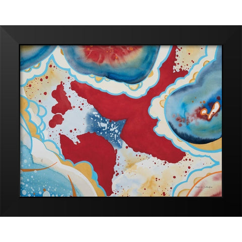 Agate I Black Modern Wood Framed Art Print by Gallagher, Megan