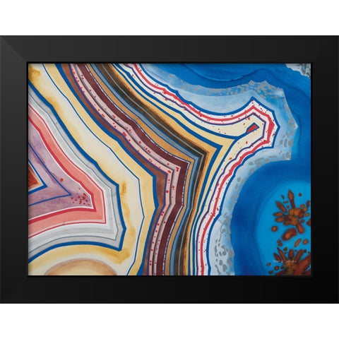 Agate III Black Modern Wood Framed Art Print by Gallagher, Megan