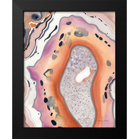 Bright Agate I Black Modern Wood Framed Art Print by Gallagher, Megan