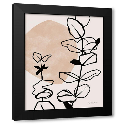 Zen Eucalyptus I Black Modern Wood Framed Art Print by Gallagher, Megan