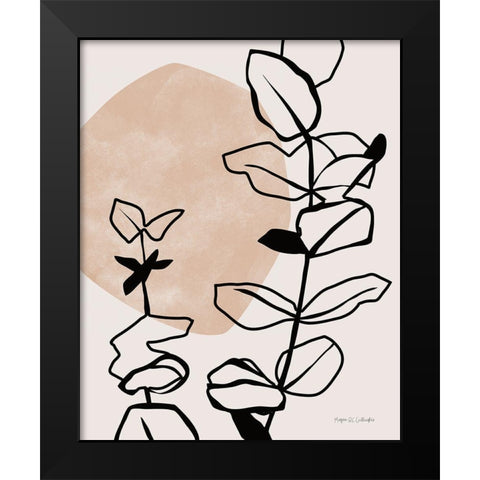 Zen Eucalyptus I Black Modern Wood Framed Art Print by Gallagher, Megan