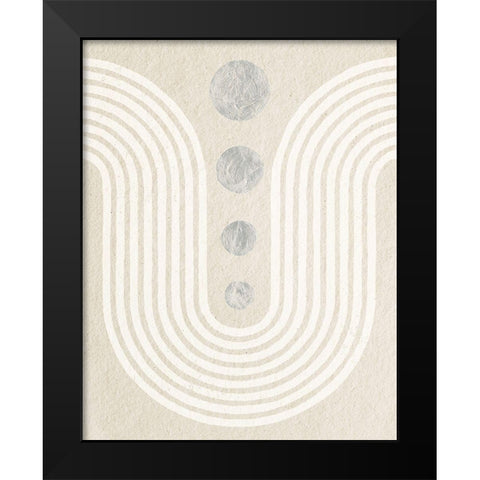 Good Vibrations II Neutral Black Modern Wood Framed Art Print by Hershey, Moira