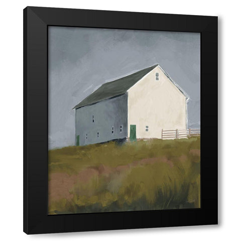 White Barn I Black Modern Wood Framed Art Print with Double Matting by Tavoletti, Anne
