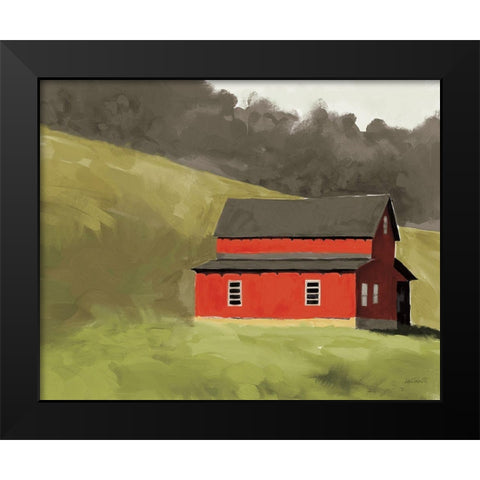 Red Barn I Black Modern Wood Framed Art Print by Tavoletti, Anne