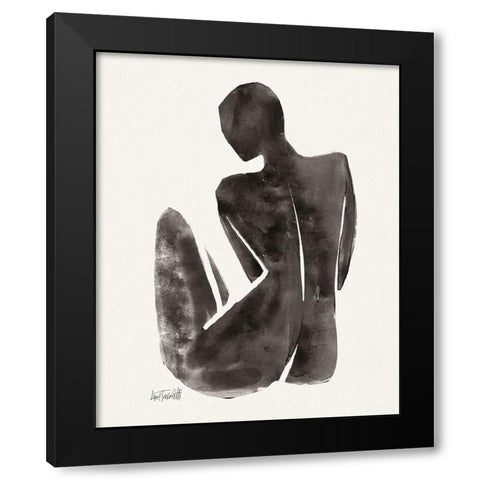 Neutral Nudes II Black Modern Wood Framed Art Print by Tavoletti, Anne