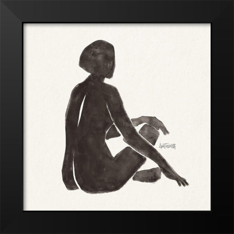 Neutral Nudes III Black Modern Wood Framed Art Print by Tavoletti, Anne