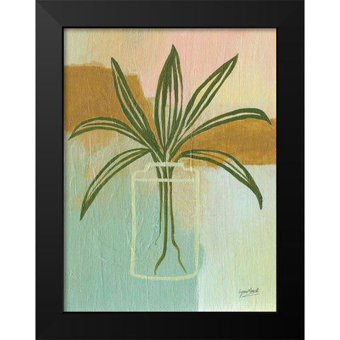 Abstract Delight III Black Modern Wood Framed Art Print by Mack, Lynn
