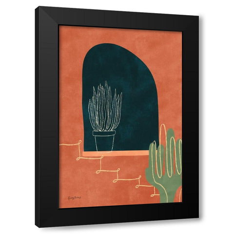 Mountainous I Black Modern Wood Framed Art Print by Thorns, Becky