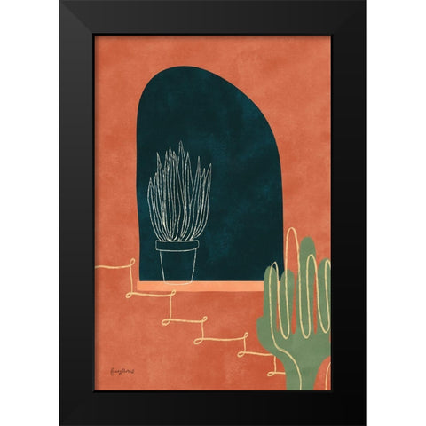 Mountainous I Black Modern Wood Framed Art Print by Thorns, Becky