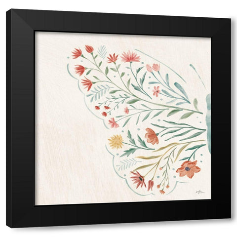Wildflower Vibes VI No Words Black Modern Wood Framed Art Print with Double Matting by Penner, Janelle