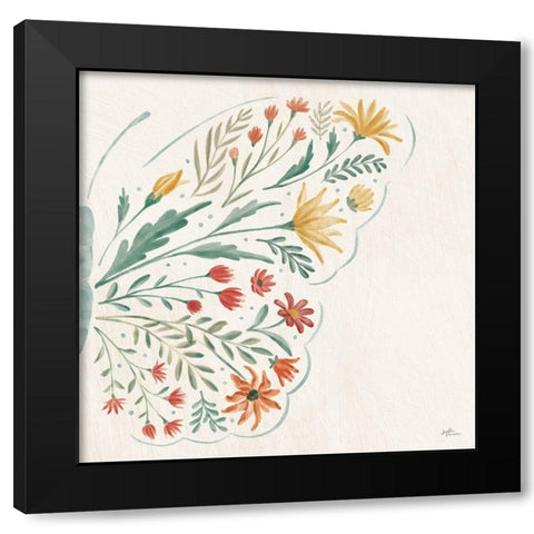 Wildflower Vibes VII No Words Black Modern Wood Framed Art Print with Double Matting by Penner, Janelle
