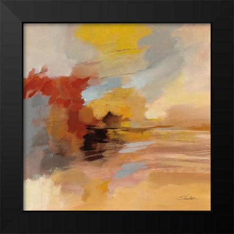 Sandstorm Black Modern Wood Framed Art Print by Vassileva, Silvia