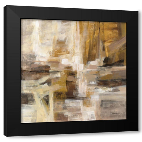 October Sunshine Black Modern Wood Framed Art Print with Double Matting by Vassileva, Silvia