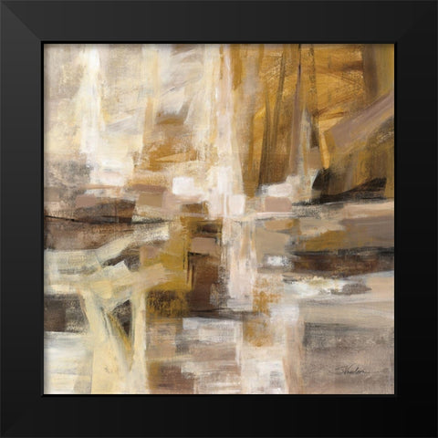 October Sunshine Black Modern Wood Framed Art Print by Vassileva, Silvia