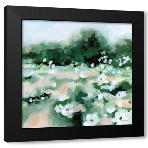 Summer Field Black Modern Wood Framed Art Print by Pete, Katrina