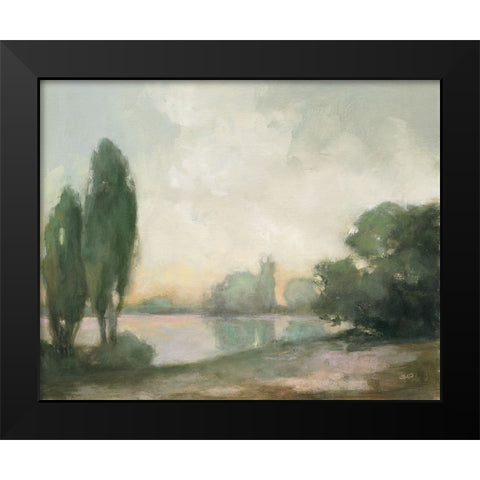 Essence of Giverny Black Modern Wood Framed Art Print by Purinton, Julia