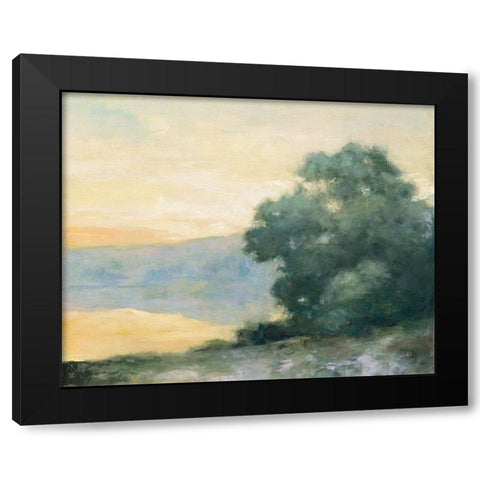Thinking of Loire Black Modern Wood Framed Art Print with Double Matting by Purinton, Julia
