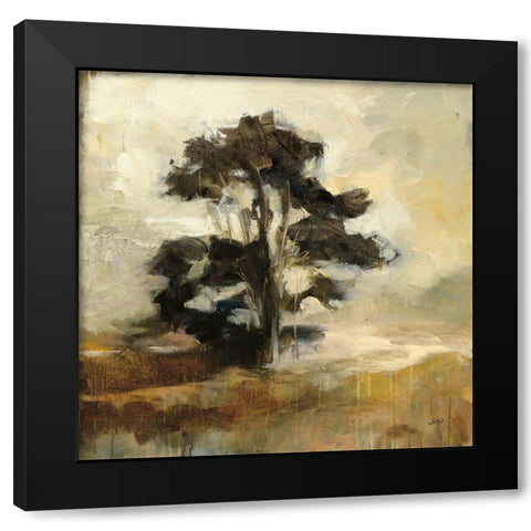 Fall Tree Black Modern Wood Framed Art Print with Double Matting by Purinton, Julia