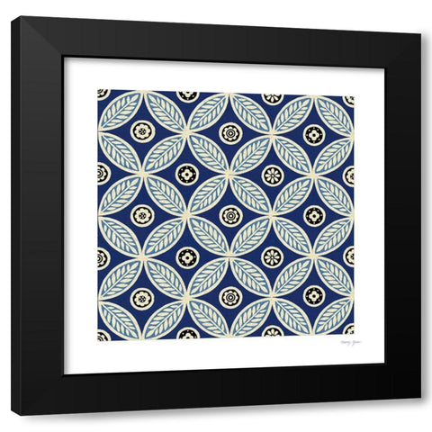 Artisan Tile IV Black Modern Wood Framed Art Print with Double Matting by Green, Nancy