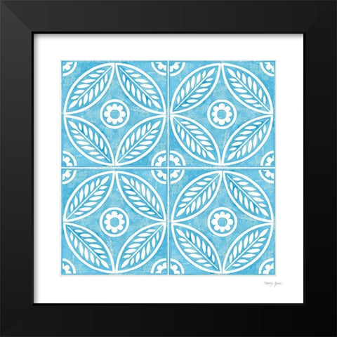 Artisan Tile XIV Black Modern Wood Framed Art Print by Green, Nancy