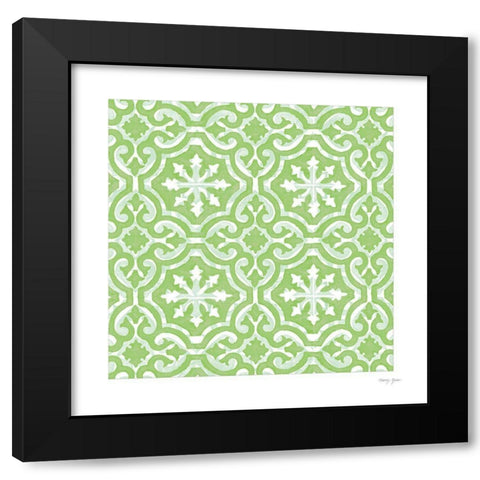 Artisan Tile XVII Black Modern Wood Framed Art Print by Green, Nancy