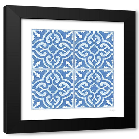 Artisan Tile XIX Black Modern Wood Framed Art Print by Green, Nancy