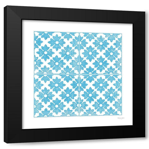 Artisan Tile XXIX Black Modern Wood Framed Art Print by Green, Nancy