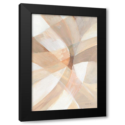 In Pieces II Black Modern Wood Framed Art Print by Nai, Danhui