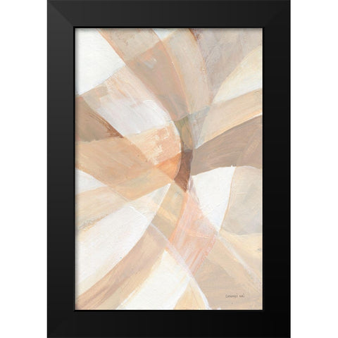 In Pieces II Black Modern Wood Framed Art Print by Nai, Danhui