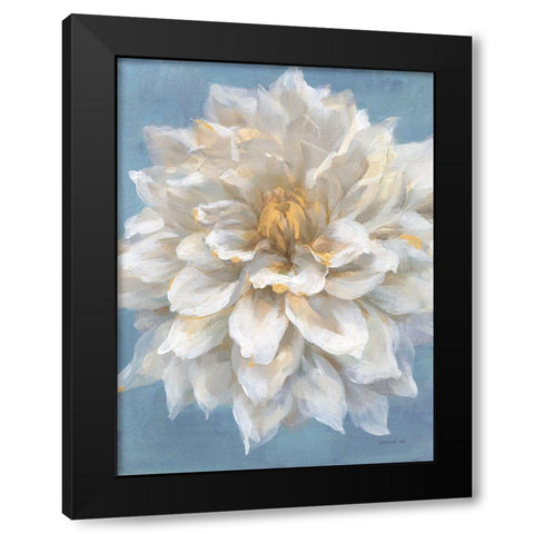 Open Petals I Black Modern Wood Framed Art Print with Double Matting by Nai, Danhui