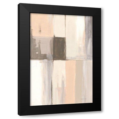 Overlay II Black Modern Wood Framed Art Print by Nai, Danhui