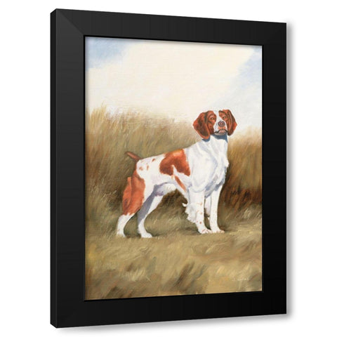 Hunting Dog I Black Modern Wood Framed Art Print by Wiens, James