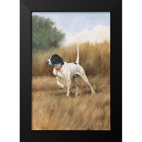 Hunting Dog II Black Modern Wood Framed Art Print by Wiens, James