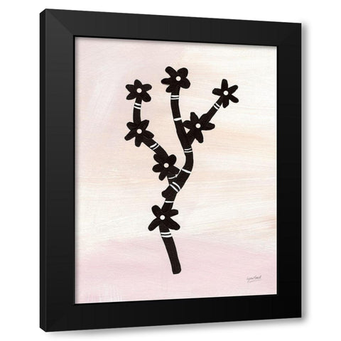Flowering Grass Black Modern Wood Framed Art Print with Double Matting by Mack, Lynn