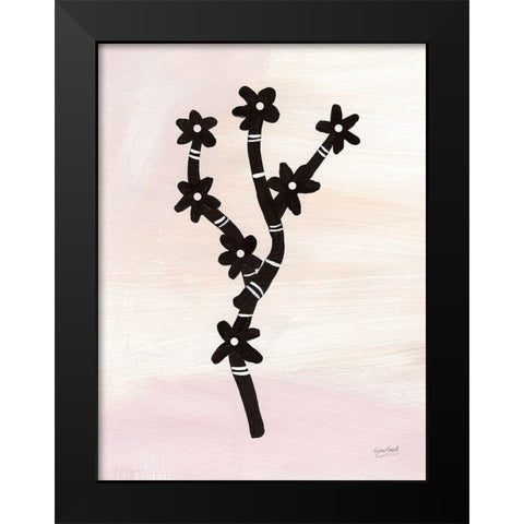 Flowering Grass Black Modern Wood Framed Art Print by Mack, Lynn