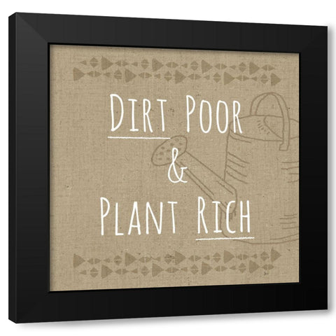 Homegrown VIII Sq Black Modern Wood Framed Art Print by Aiken, Jess