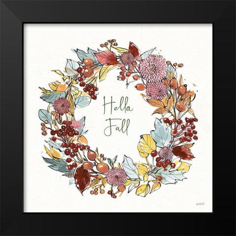 Country Harvest VII Hello Black Modern Wood Framed Art Print by Tavoletti, Anne