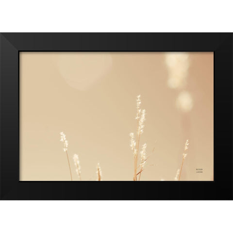 Lakeside Grasses I Black Modern Wood Framed Art Print by Larson, Nathan