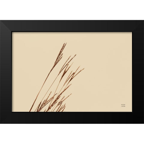 Lakeside Grasses IV Black Modern Wood Framed Art Print by Larson, Nathan