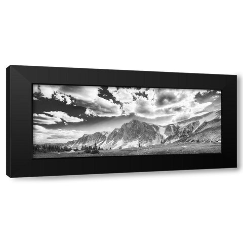 Wyoming Spring Black Modern Wood Framed Art Print by Larson, Nathan