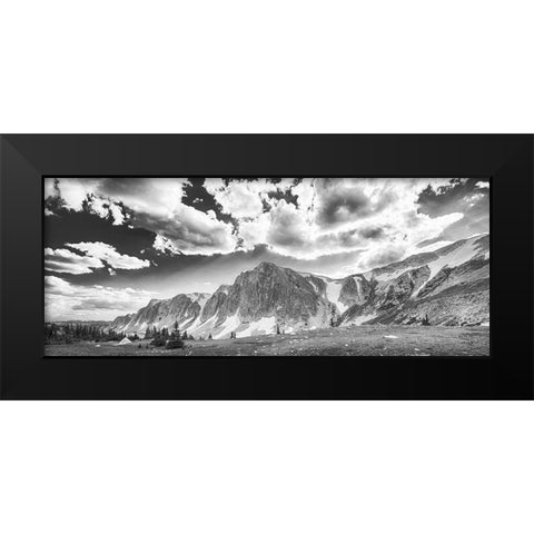 Wyoming Spring Black Modern Wood Framed Art Print by Larson, Nathan