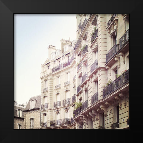 Paris Moments III Neutral v2 Black Modern Wood Framed Art Print by Marshall, Laura