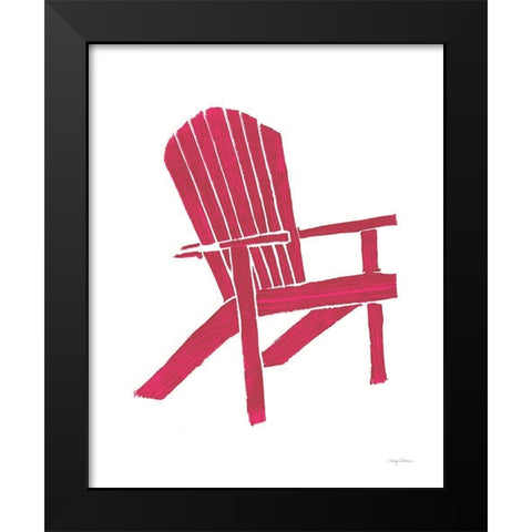 Summer Chair I Black Modern Wood Framed Art Print by Tillmon, Avery