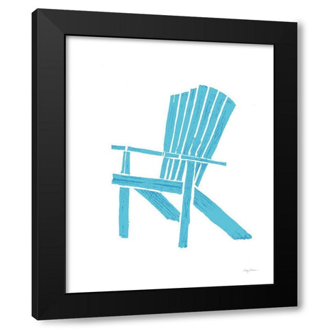 Summer Chair II Black Modern Wood Framed Art Print by Tillmon, Avery