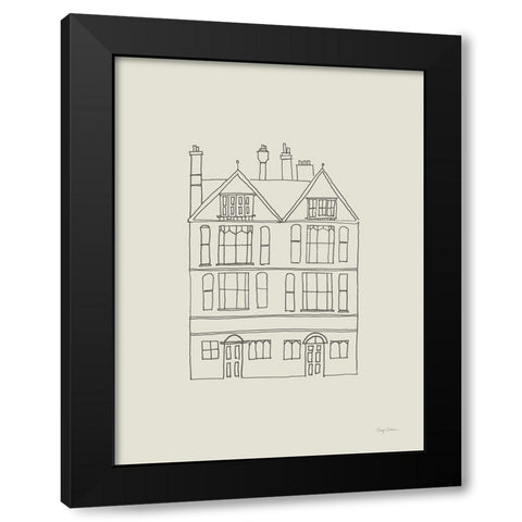 Buildings of London I Black Modern Wood Framed Art Print by Tillmon, Avery