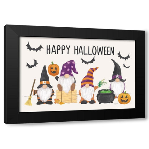 Halloween Gnomes I Black Modern Wood Framed Art Print with Double Matting by Urban, Mary