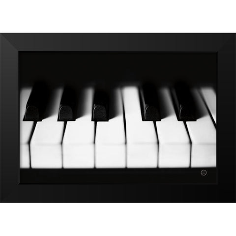 Piano Lounge I Black Modern Wood Framed Art Print by Larson, Nathan