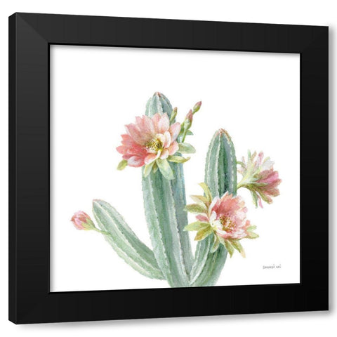 Pastel Desert III Black Modern Wood Framed Art Print with Double Matting by Nai, Danhui